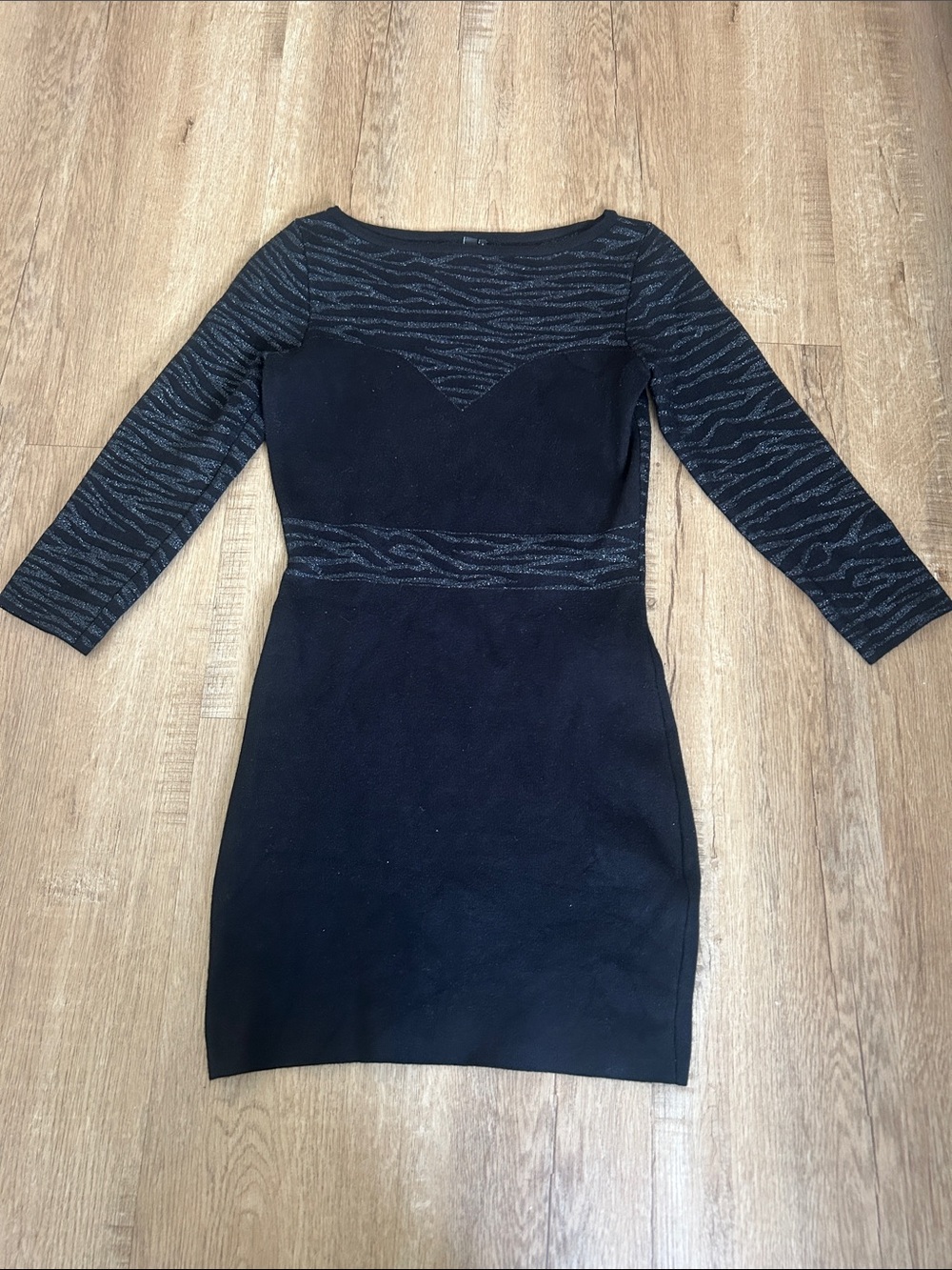 Marciano Black Long Sleeve Dress Clubwear, classy, chic